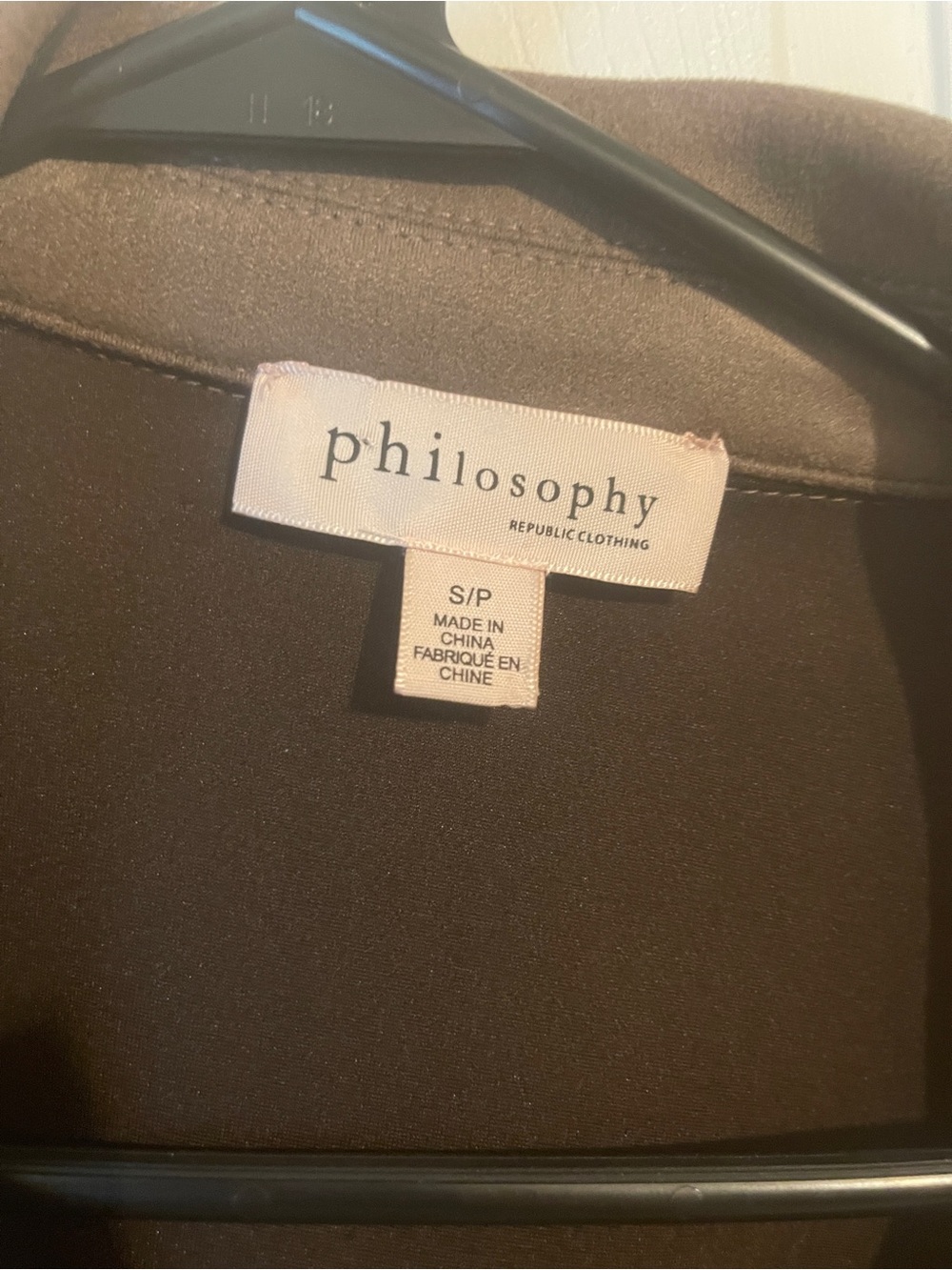 Philosophy taupe suede cropped moto jacket - Picture 3 of 6